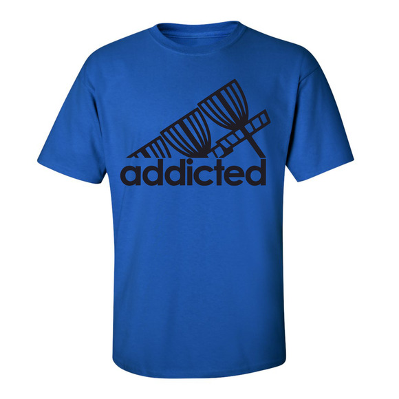 Disc Golf T Shirt ADDICTED Discgolfer Discgolfing Shirt - Picture 10 of 16